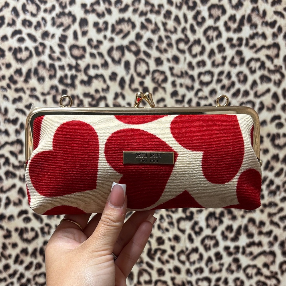 Miu Miu Heart Clutch